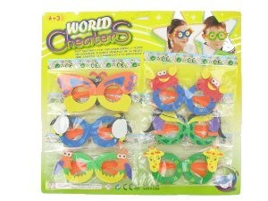PIANKOWE OKULARY DLA DZIECI - MIX na KARCIE (6x6 Kart.)