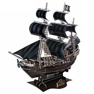 Puzzle 3D - Statek Piracki Queen Anne's Revenge