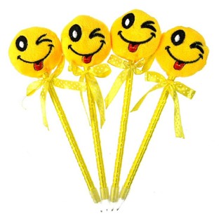 Pluszowy Długopis ze Smiley (12 szt.)