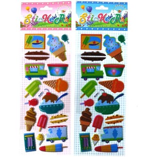 Arkusze Naklejek Lody (2x20 szt.)