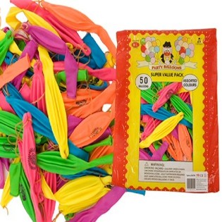 Balony Punch z Gumką (50 szt.)