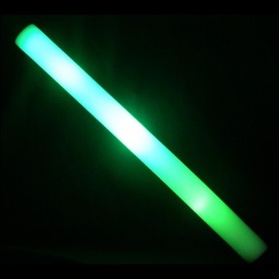 Świecąca Pałka LED z Pianki - Zielona - 45 cm (17 szt.)