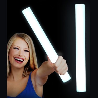 Pa ka Piankowa LED Jednokolorowa - Party Stick - BIA A (24 szt.)