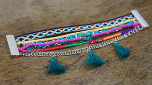 Bransoletka Ibiza 6-warstwowa Multicolor (1 szt.)