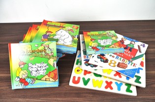 ZESTAW KSIĄŻEK I PUZZLI DLA DZIECI (16 szt.) - WYPRZEDAŻ
