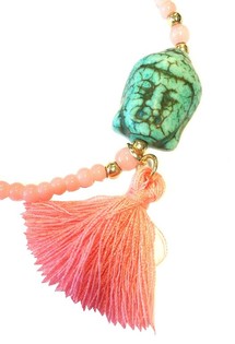 Różowa Bransoletka Budda w Stylu Ibiza (1 szt.)