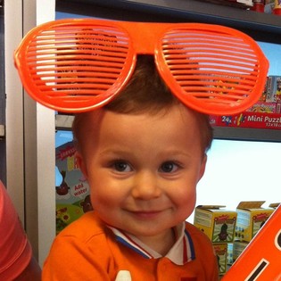 MEGA POMARAŃCZOWE OKULARY SHUTTER SHADES (8 szt.)