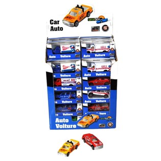 Metalowe pojazdy Die-Cast w ekspozytorze (36 szt.)