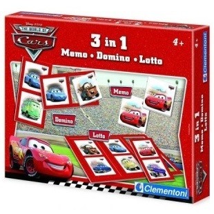 GRA 3 W 1 DISNEY PIXAR AUTA (CARS) - MEMO - DOMINO - LOTTO