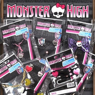 MATTEL MONSTER HIGH - MEGA MIX DO LOTERII: BIŻUTERIA I AKCESORIA (100 szt.)