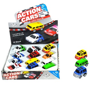METALOWE SAMOCHODZIKI DIE CAST Z NAPĘDEM FRYKCYJNYM (12 szt.)