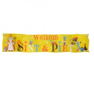 BANER POWITALNY SINTERKLAAS & PIET XXL 300 X 60 CM (7 szt.)