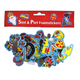 60 Piankowych Naklejek Sinterklaas i Piet (3 zestawy)