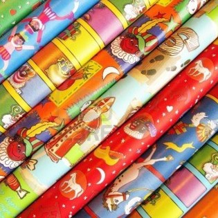 Rolki Papieru do Pakowania Święty Mikołaj Sinterklaas 250 x 50 cm (5 szt.)