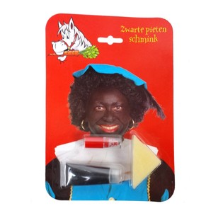 Zestaw do makijażu Zwarte Piet na karcie (6 szt.)
