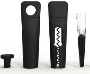 MENU BLADE - ZESTAW DO WINA KORKOCIĄG TWIST + POMPKA PRÓŻNIOWA + DEKANTER (1 szt.)