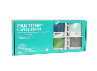 PANTONE - ZESTAW 4 FILIŻANEK DO ESPRESSO ZE SPODKAMI
