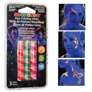 SNAZAROO - Kredki do Twarz UV Specjalne (6 szt.)