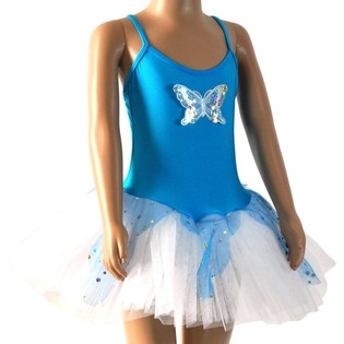 NIEBIESKO-BIA E TUTU DLA DZIECI - ROZMIAR 6