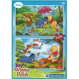 PUZZLE CLEMENTONI DISNEY KUBUŚ PUCHATEK 2 x 60 ELEMENTÓW (Opakowanie 6 szt.)