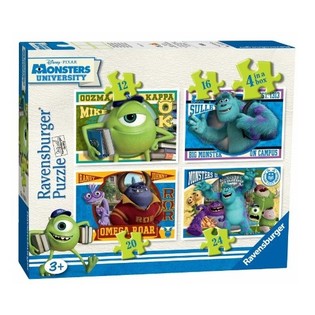 PUZZLE DISNEY PIXAR UNIWERSYTET POTWORNY 4-W-1 (6 szt.)