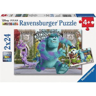 DISNEY PIXAR PUZZLE UNIWERSYTET POTWORNY 2-W-1 (4 szt.)