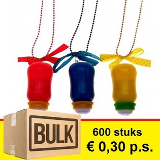 *** OFERTA HURTOWA *** ŚWIECĄCA BUTELKA DLA NIEMOWLĄT NA NASZYJNIKU (600 szt.)
