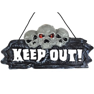 TABLICA DEKORACYJNA HALLOWEEN ZE ŚWIATŁEM I DŹWIĘKIEM (2 szt.)