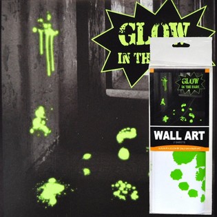 NAKLEJKI ŚCIENNE GLOW IN THE DARK - DEKORACJA HORROR (6 szt.)