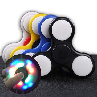 FIDGET SPINNERY LED Z PODŚWIETLENIEM ***HIT 2017*** (17 punkt&oacute;w świetlnych)