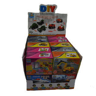 KLOCKI BRICKS - SERIA MIX W DISPLAYU (20 szt.)