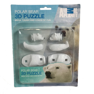 Puzzle 3D Niedźwiedź Polarny na Karcie (20 szt.)