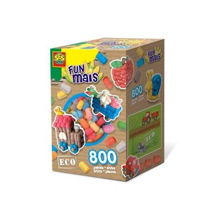 SES Creative Funmais Mix 800 szt. - Ekologiczne Klocki Kukurydziane