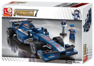 Niebieski Samochód Wyścigowy F1 Sluban M38-B0353 (1 szt.)