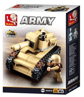Czołg Sluban Army 8 w 1 M38-B0587B (1 szt.)