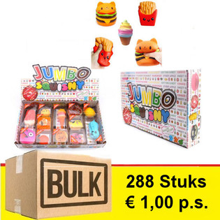 *** OFERTA HURTOWA *** JUMBO SQUISHY w Wyświetlaczu (288 szt.) - HIT!