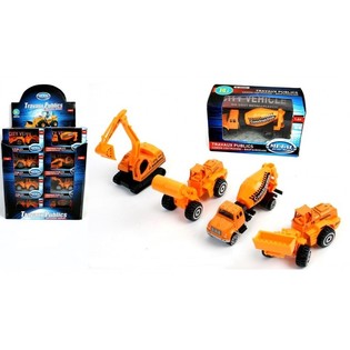 METALOWE POJAZDY BUDOWLANE DIE-CAST MIX (24 szt.)