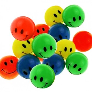 Kolorowe Piłeczki Kauczukowe 3,8 cm (60 szt.)