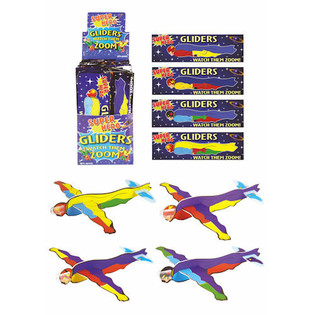 SAMOLOTY STYROPIANOWE FIGHTER GLIDERS &ndash; MODEL: SUPERBOHATEROWIE W DISPLAYU (48 szt.)