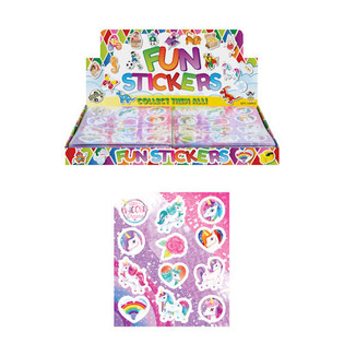 WESOŁE NAKLEJKI FUN STICKERS &ndash; JEDNOROŻEC (120 szt.)