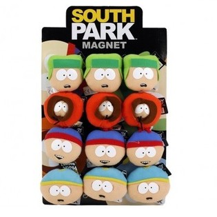 PLUSZOWE MAGNESY SOUTH PARK, 7CM, NA WYSTAWIĘ (12 szt.)
