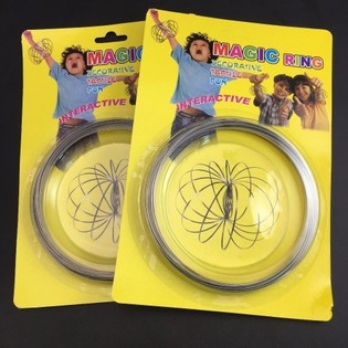 Magic Rings / Flow Rings - Kinetyczny Pierścień Magiczny 3D - MULTIKOLOR | NA KARCIE (12 szt.)