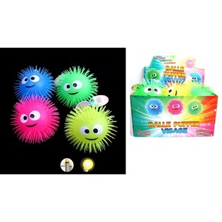 DUŻE ŚWIECĄCE PIŁKI PUFFER BOUNCE W DISPLAYU (12 szt.)