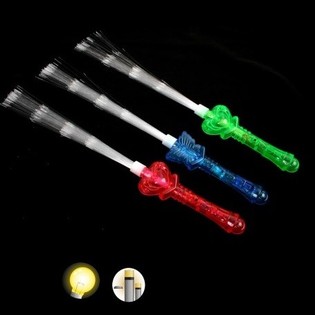 Duże Świecące Pałeczki Światłowodowe LED, 40 cm (48 szt.)