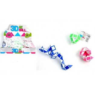 Piłka 3D Puzzle 'Zr&oacute;b Własnego Węża' w Displayu (24 szt.)