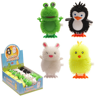 NAKRĘCANE ZWIERZĄTKA HAPPY HOPPER W DISPLAYU (24 szt.)