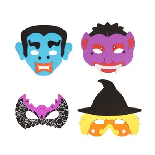 Mix Masek Halloween z Pianki (24 szt.)