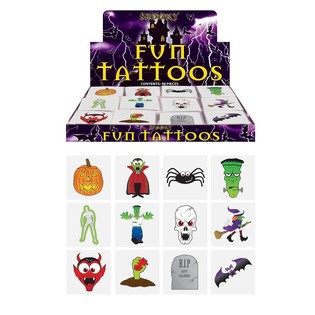 Tatuaże Fun &ndash; Model Halloween (48 opakowań x 12 szt.)