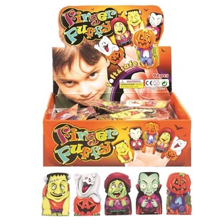 Straszne Pacynki na Palce Halloween w Ekspozytorze (96 szt.)