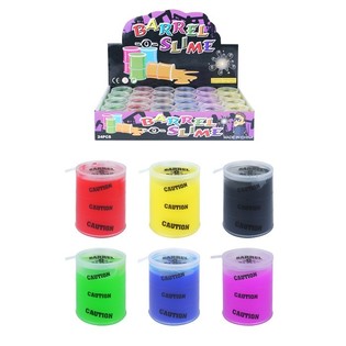 Kolorowy Mini Glutek Slime w Beczkach w Wyświetlaczu (24 szt.)